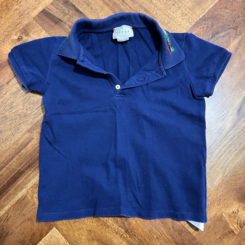 Gucci Blue Polo Shirt